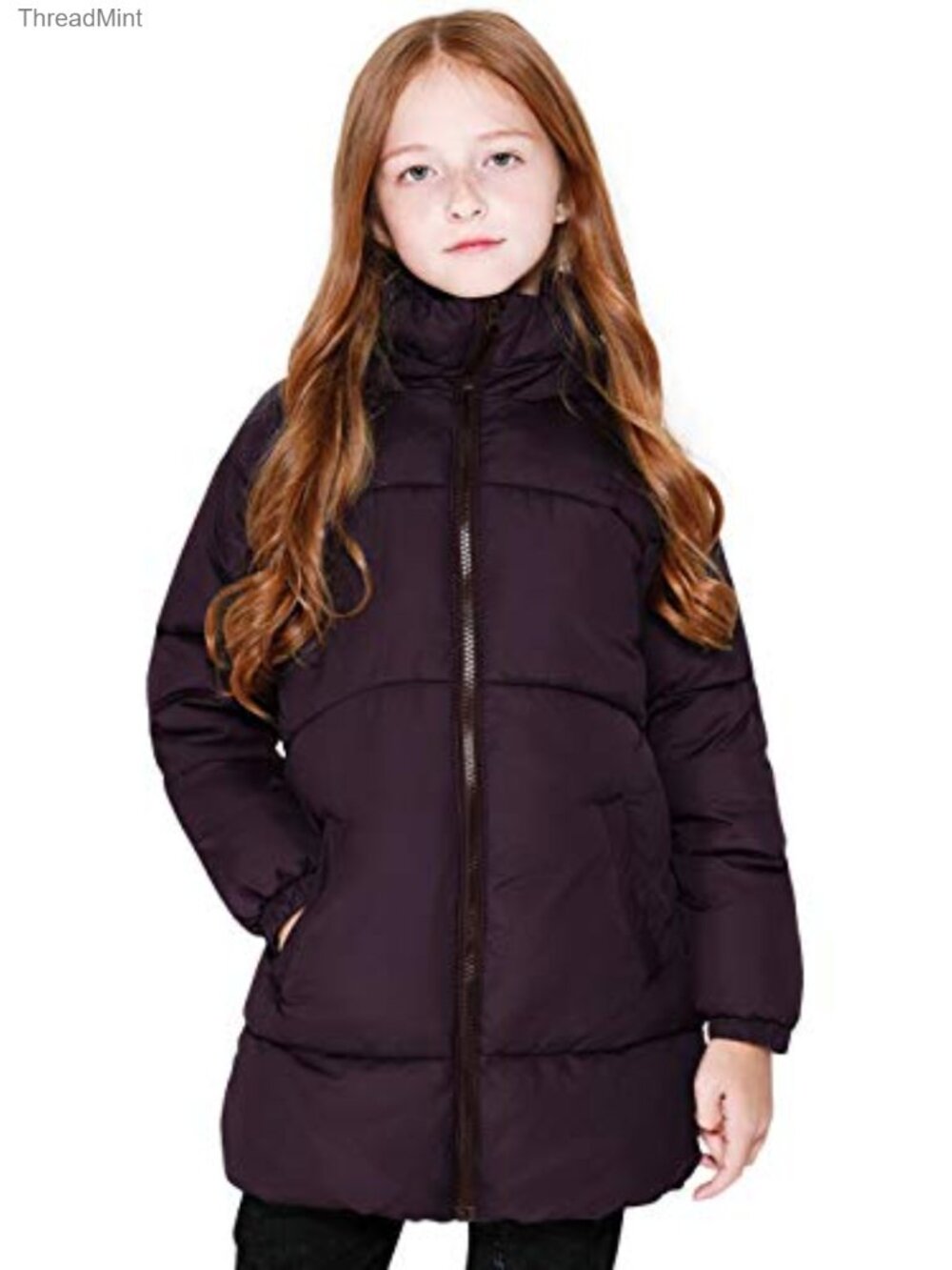 Girls Winter Heavyweight Warm Quilted Puffer Jacket Coat